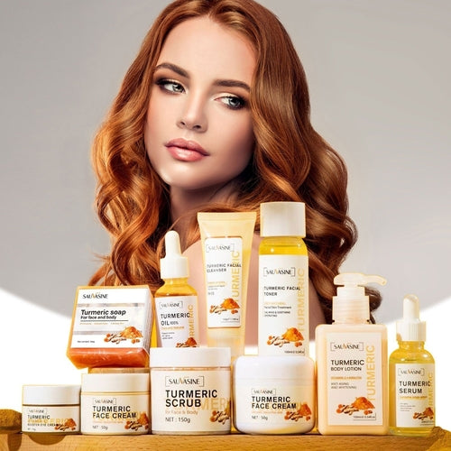 Shuo Wo Xin™ Turmeric Skincare Set – 10 Pieces