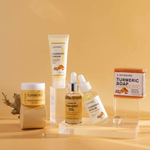 GlowRoot™ – 5-Piece Turmeric Skincare Kit for Radiant Skin