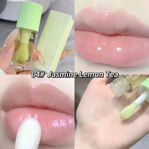 Water Light Lip Gloss Moisturizer Transparent Jelly Mirror Fruit
