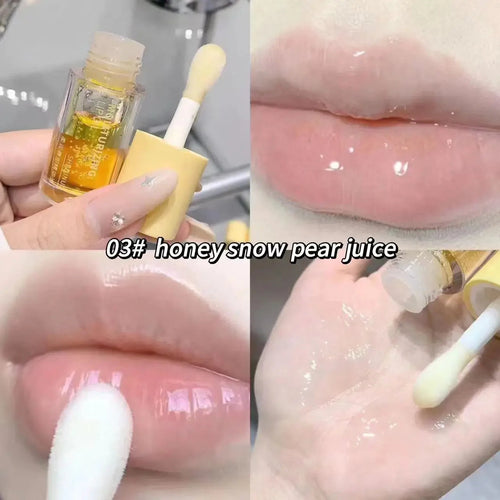 Water Light Lip Gloss Moisturizer Transparent Jelly Mirror Fruit