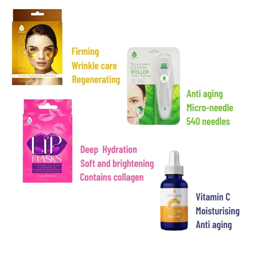 Ultimate Skincare Bundle: Vitamin C Serum (3 fl. oz), Wrinkle Care Eye